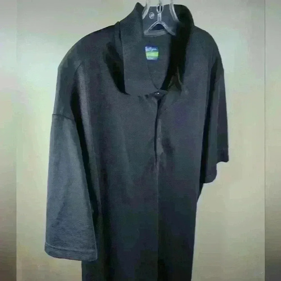 Ben Hogan Polo Adult 2XL XXL Black Performance Golf Shirt - 30% Recycle  Poly - Picture 3 of 9
